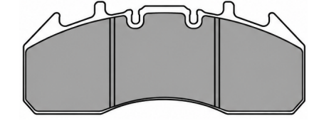 Illustrative pad profile for Truckia part 29174